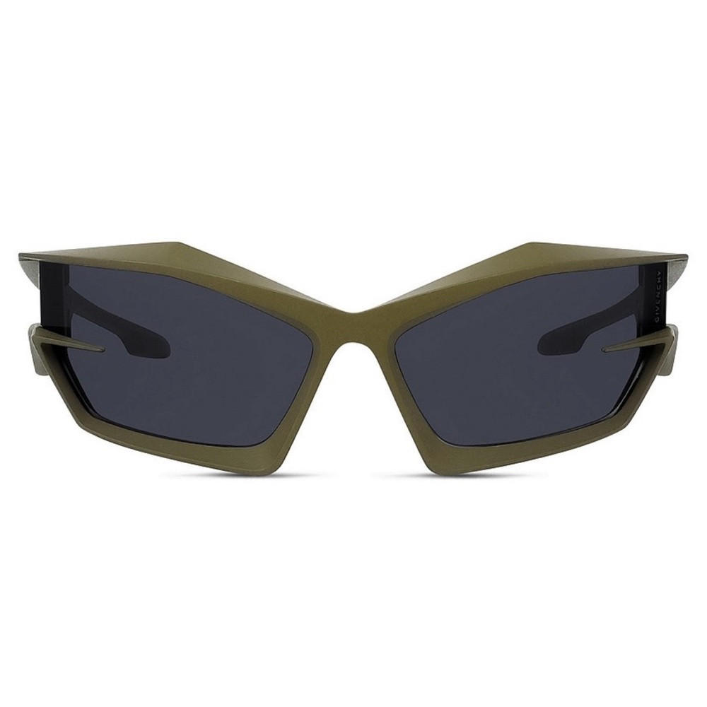 Givenchy
Giv Cut shield sunglasses
khaki/grey tinted lenses